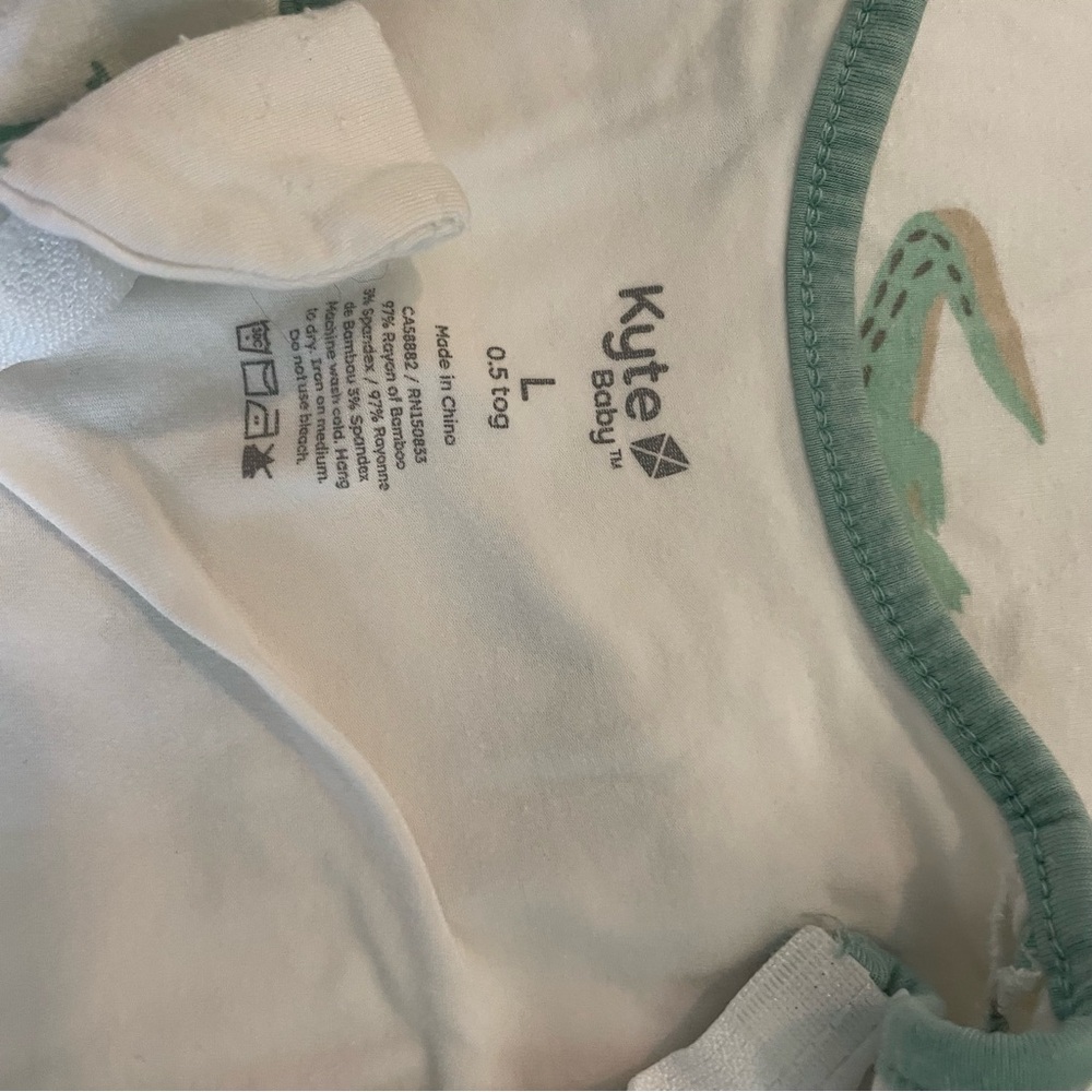 Kyte BABY Crocodile Alligator Sleepsack Size Large, 0.5 tog